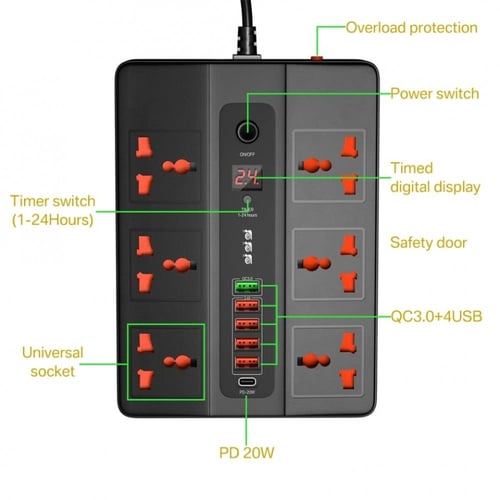 توصيلة الكل في واحد الذكية مع مؤقت