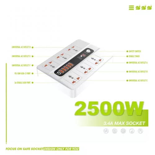 توصيلة الكل في واحد الذكية مع مؤقت