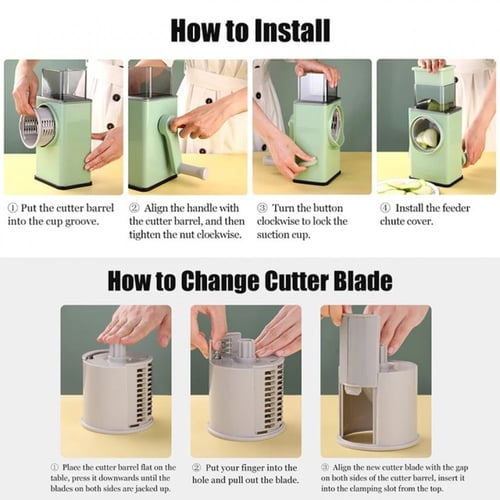 قطاعة الخضار والفواكه اليدوية متعددة الوظائف