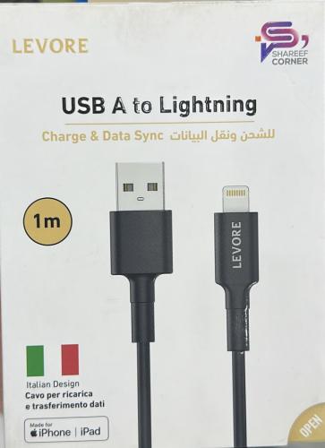 كيبل ليفوري للايفون USB معتمد من ابل