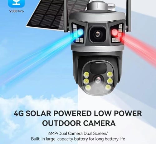 احمي بيتك مع كاميرات الطاقه الشمسيه ضد الماء وتدعم...