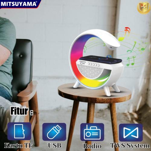 سماعة اسبيكر مع اضاءة وشاحن لا سلكي