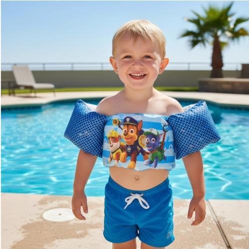 سترة سباحة أطفال متعددة الأشكال مع أساور ذراع مدمج...