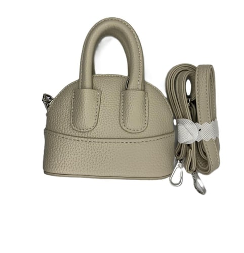 حقيبة دلو جلدية صغيرة بقفل أنيق