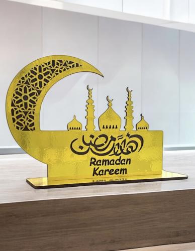 أهلاً رمضان ديكور خشبي
