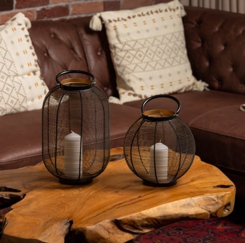 طقم شمعدانات اسود