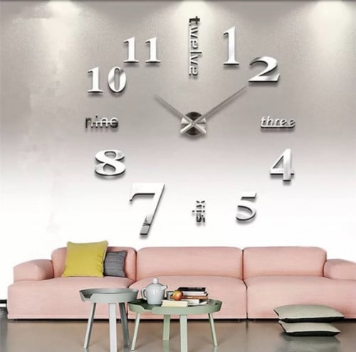 1 + 2 مجاناً ساعة حائط 3D موديل 015S