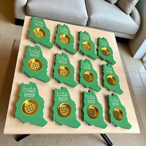 مباخر اليوم الوطني – خريطة السعودية (12 قطعة)