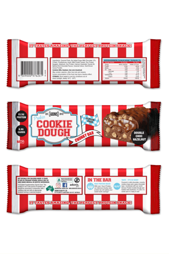 كوكي دو بروتين بار سولتيد كراميل