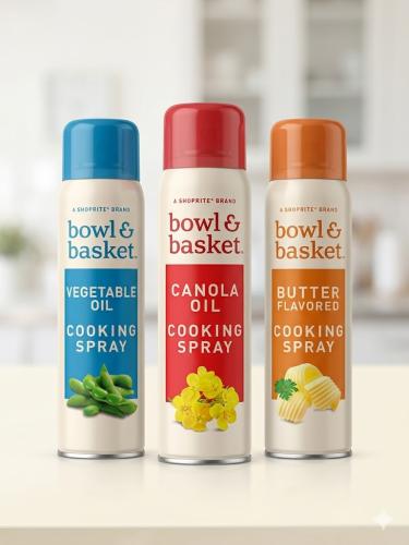 زيت بخاخ طبخ بعدة نكهات Bowl & basket oil spray