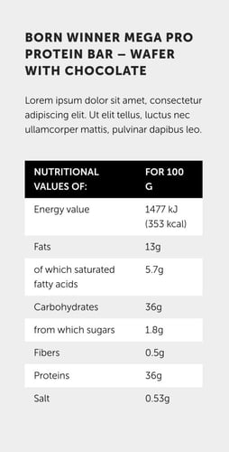 بورن وينر بروتين بار وافل وشوكولا