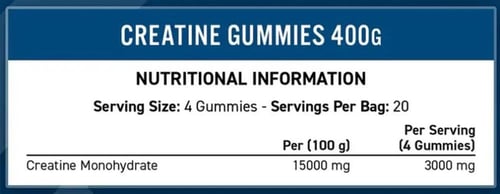 حلاوة جيلي كرياتين من أبلايد نيوتريشن توت ازرق 80...