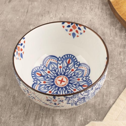 بادية أزرق وأحمر مزخرف