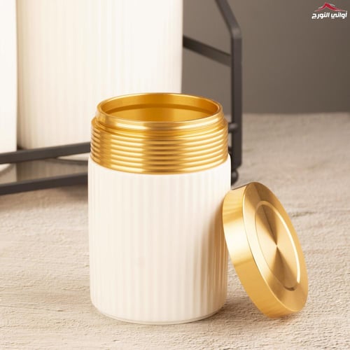 طقم بهارات الملكة أبيض مذهب دورين