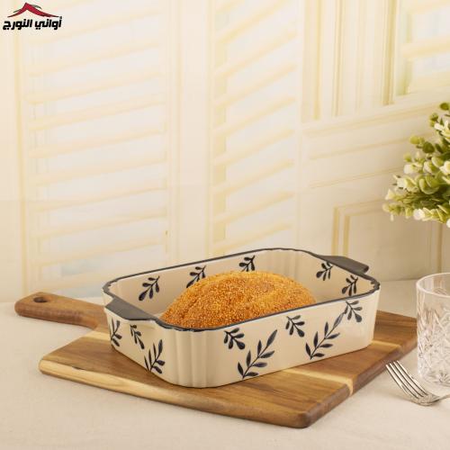 صينية فرن سيراميك مستطيل