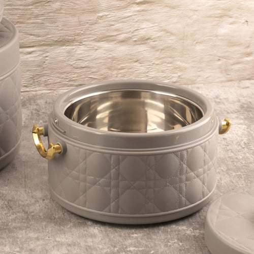 طقم حافظات طعام رمادي