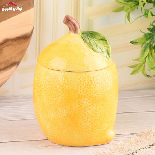 علبة شكل ليمون