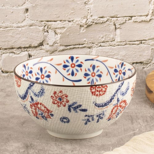 بادية أزرق وأحمر مزخرف