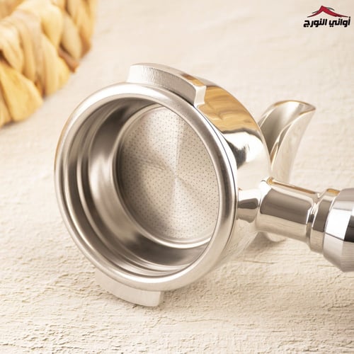 بورتافلتر مزدوج بمقبض خشبي