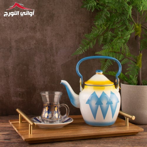 ابريق غضار اندونيسي أزرق