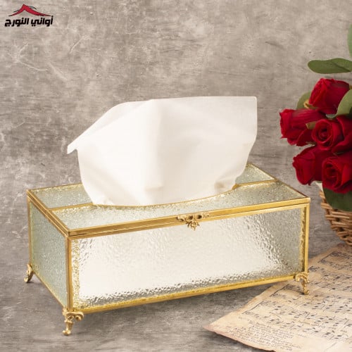 علبة منديل زجاج ثلجي