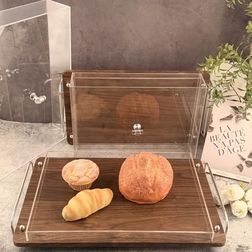 صينية تقديم خشب بغطاء اكريلك