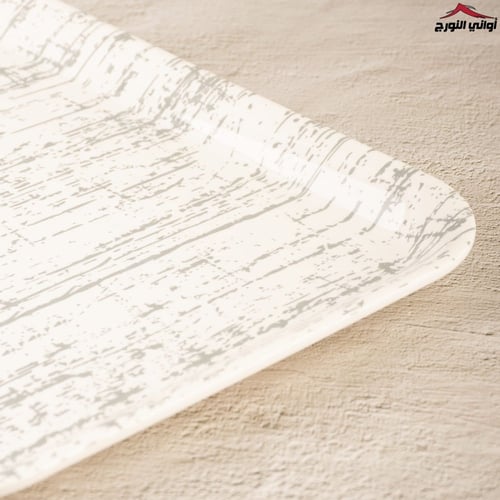 تبسي ملامين لارين ابيض بخطوط رمادي