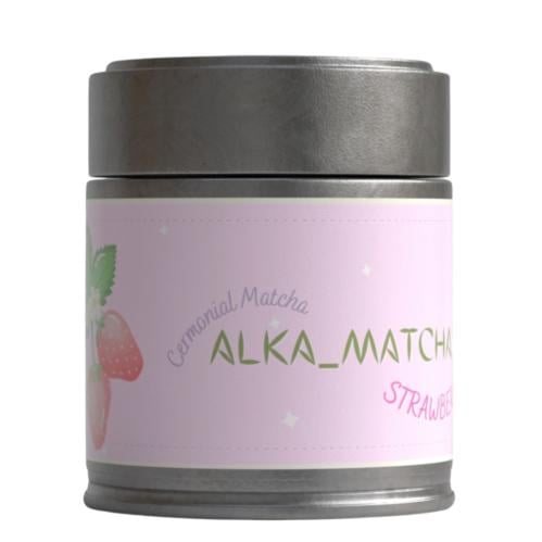 Strawberry-flavored matcha 30 grams