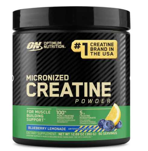 Optimum Nutrition Micronized Creatine Monohydrate - Blueberry Lemon flavor