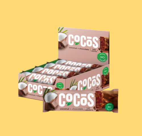 نيو جليزد بار شوكولاته بجوز الهند ووالشوكلت فيتنس...