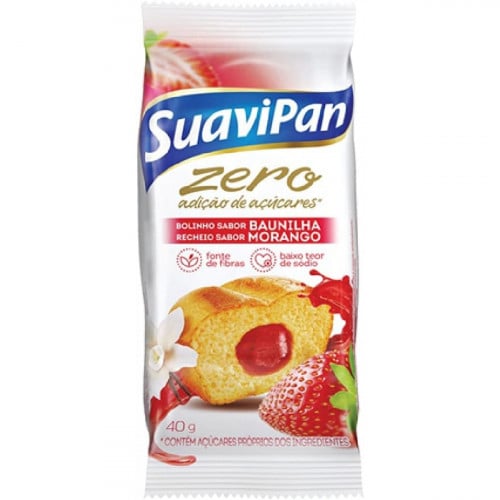 كيك الفانيلا والفراولة سوافي بان