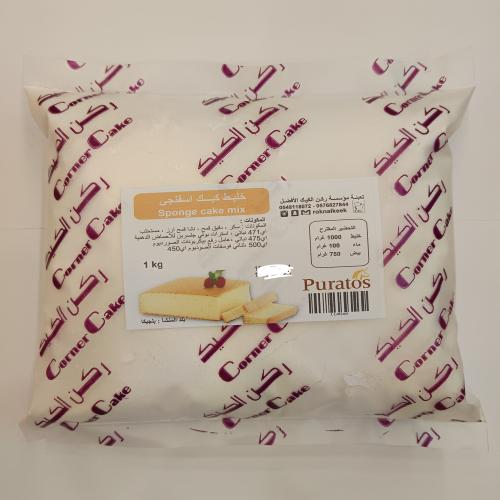 خليط كيك اسفنجي ابيض