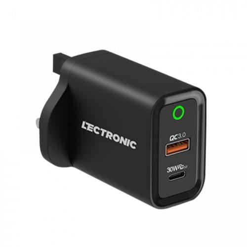 ليكترونك - فيش جداري بمنفذ تايب سي بقوة 30 واط و م...