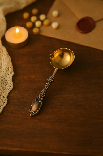 ملعقة طراز فكتوري لإذابة الشمع