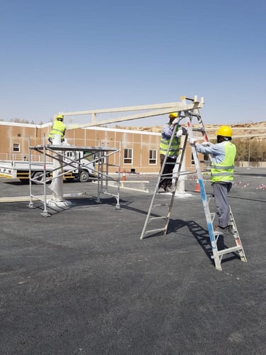 تنفيذ مشاريع مواقف سيارات