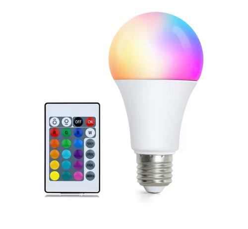 لمبة ديكور كروية RGB (5 واط) - 12 لوناً مع ريموت