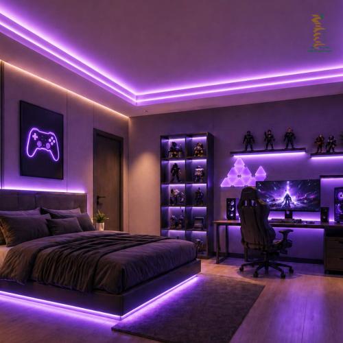 شريط LED خطين – 50 متر (متعدد الألوان)