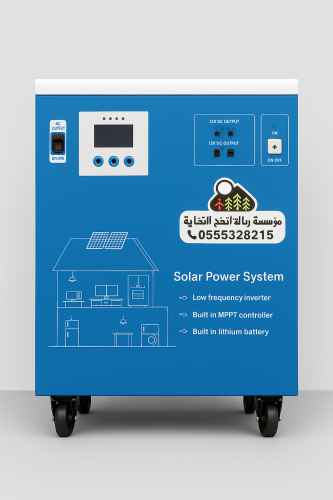 محطة طاقة متنقلة 5 كيلو مع شاشة معلومات ومحول 3000...