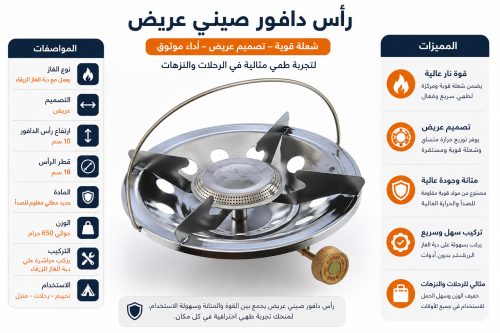 راس دافور صيني عريض