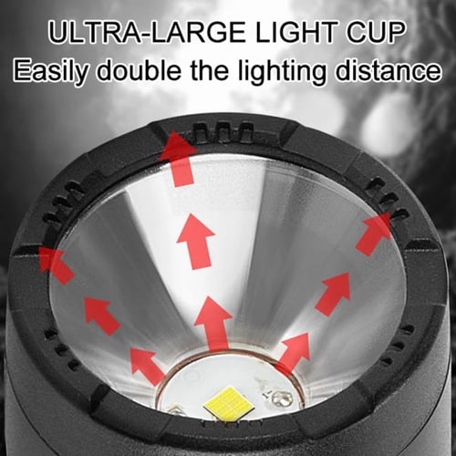 كشاف يدوي بالطاقة الشمسية - إضاءة قوية