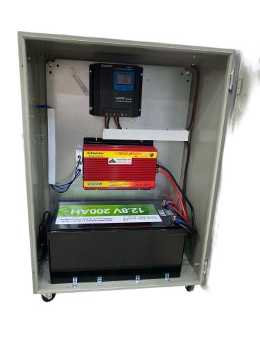 منظومة طاقة شمسية متكاملة 2000 واط مع بطارية ليثيو...