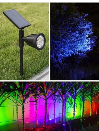 كشاف يعمل على الطاقة الشمسية للحدائق والأسوار - 7...