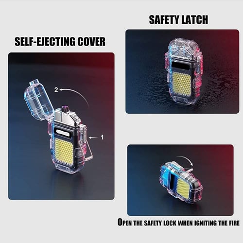 ولاعة كهربائية وكشاف يدوي مقاومة للماء