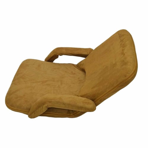 كرسي أرضي مخمل قابل للطي والتعديل