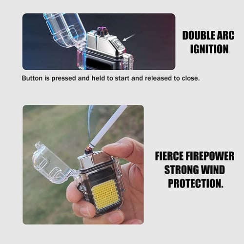 ولاعة كهربائية وكشاف يدوي مقاومة للماء