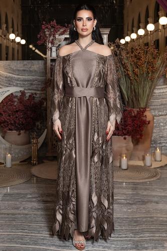 جلابية دانتيل هالتر مكشوفة 469661