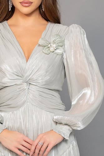 فستان شيفون لامع 469670