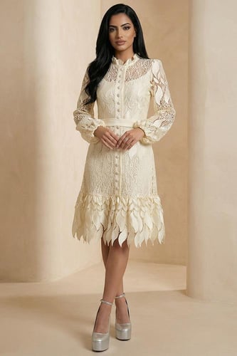 فستان دانتيل كاجوال أنيق 468660