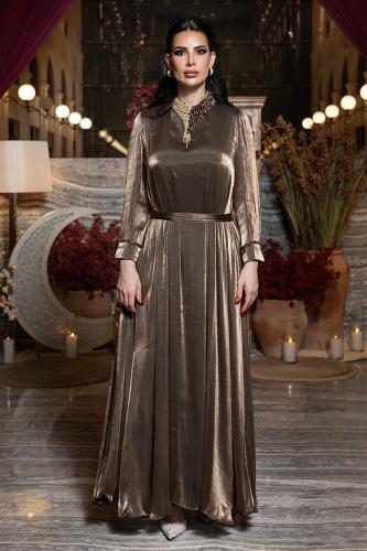 جلابية ساتان بتطريز كريستال 469353