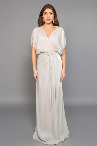 فستان جيرسي لامع 469607